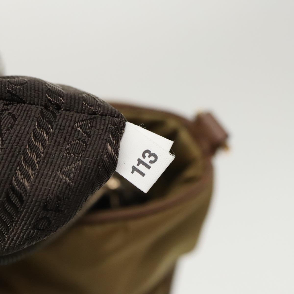 Prada Tessuto Beige Synthetic Handbag (Pre-Owned)