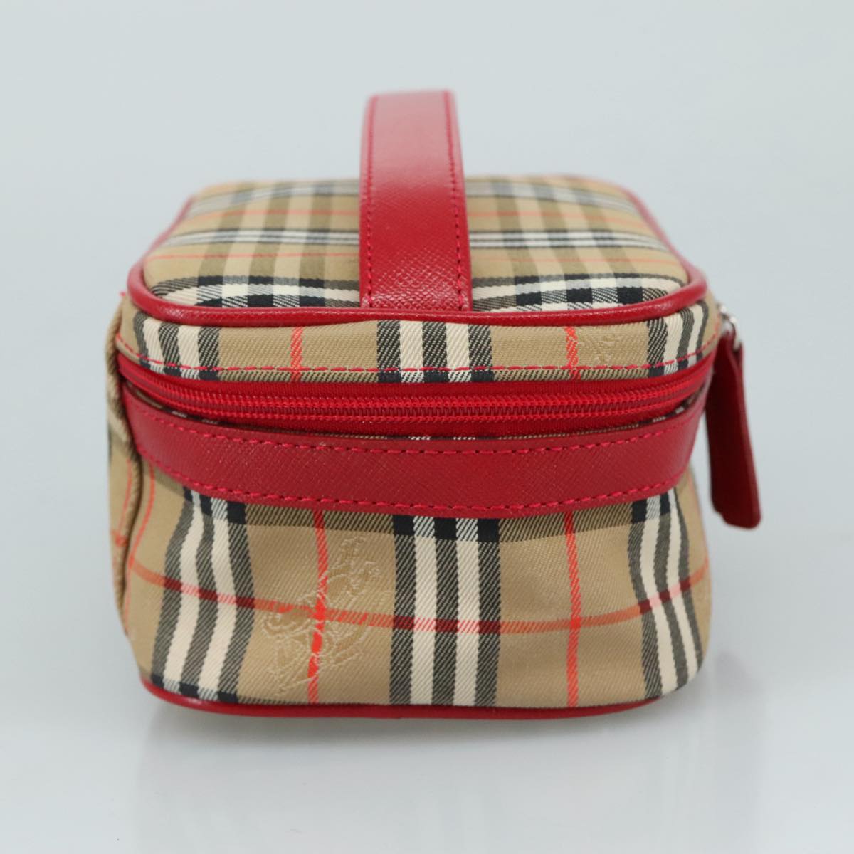 Burberry Nova Check Beige Canvas Handbag (Pre-Owned)