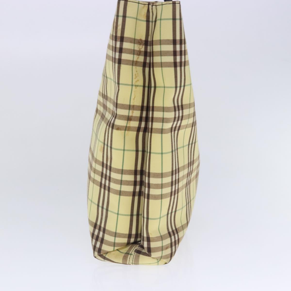 Burberry Nova Check Yellow Canvas Handbag (Pre-Owned)