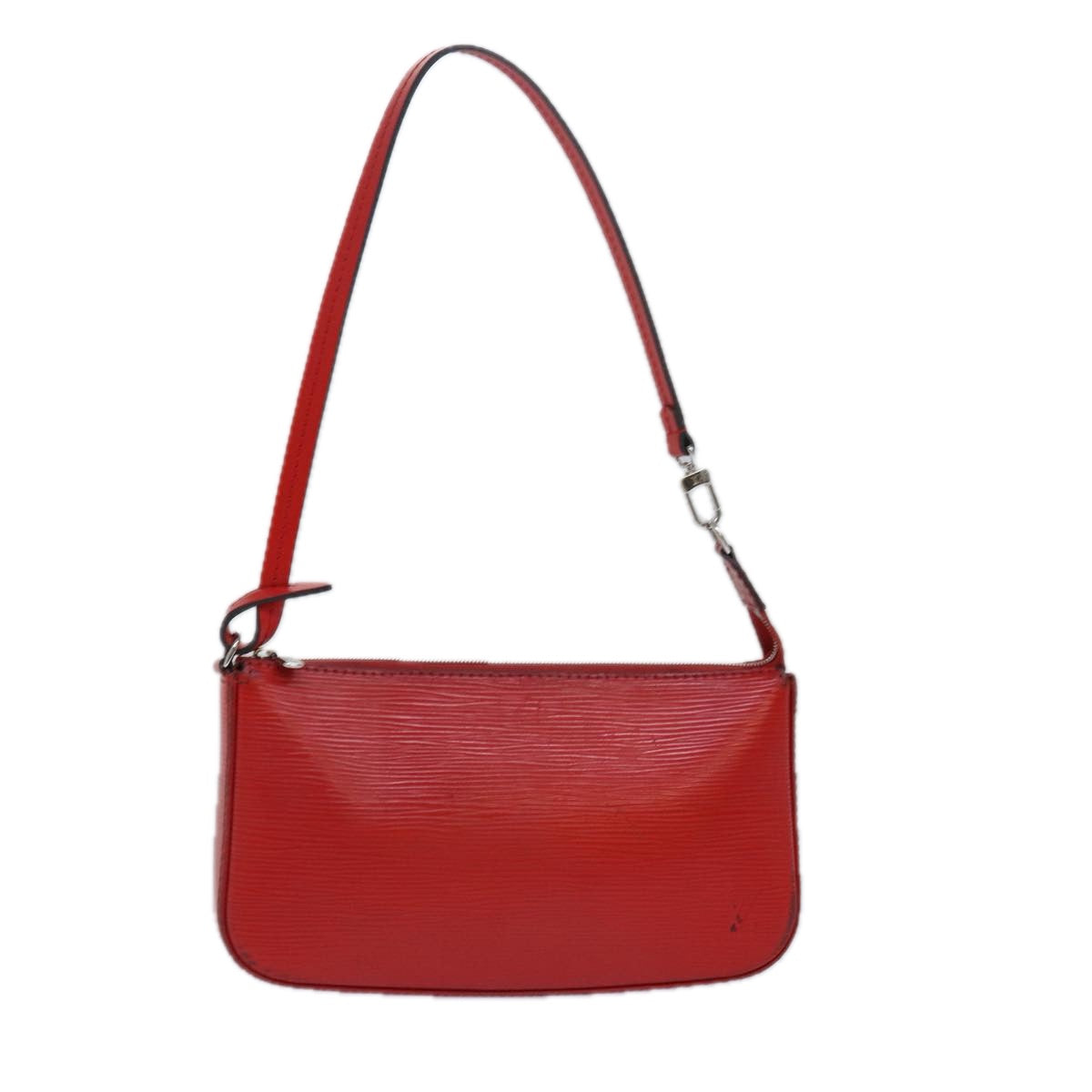Louis Vuitton Pochette Accessoires Red Leather Clutch Bag (Pre-Owned)