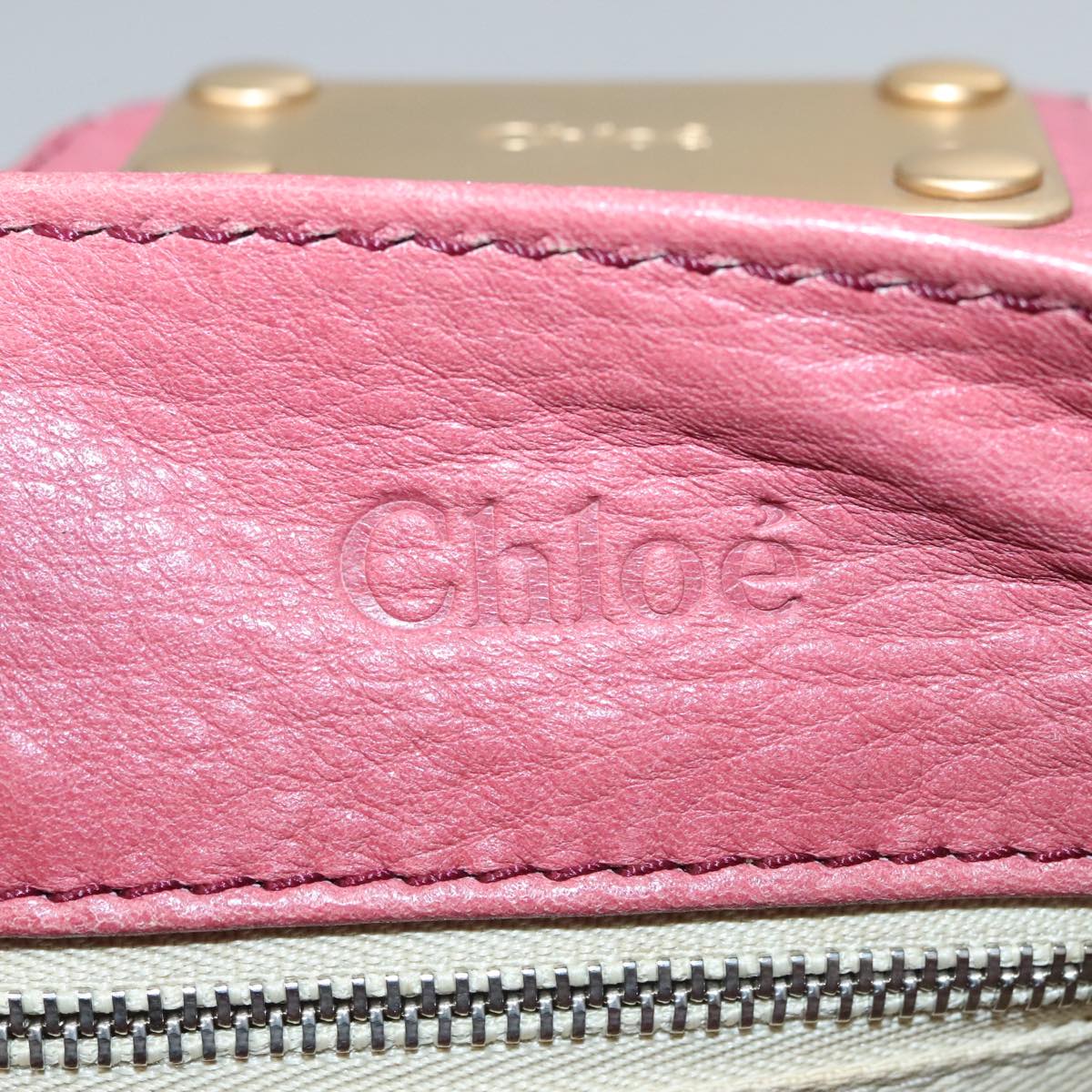 Chloé Paddington Pink Leather Handbag (Pre-Owned)
