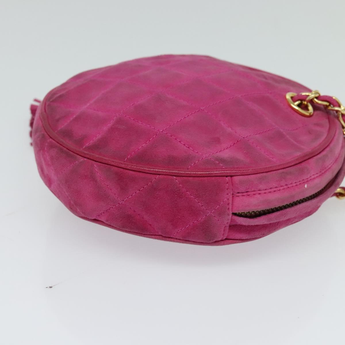 Chanel Pink Suede Clutch Bag (Pre-Owned)