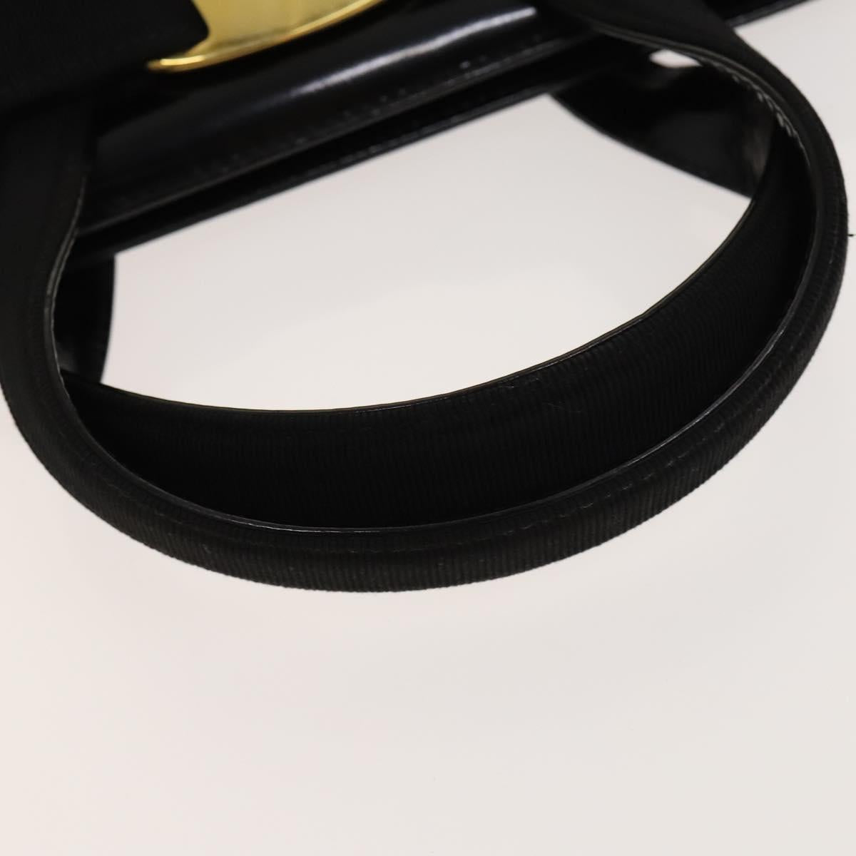 Salvatore Ferragamo Vara Black Patent Leather Handbag (Pre-Owned)