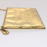 Louis Vuitton Pochette Accessoires Gold Patent Leather Clutch Bag (Pre-Owned)