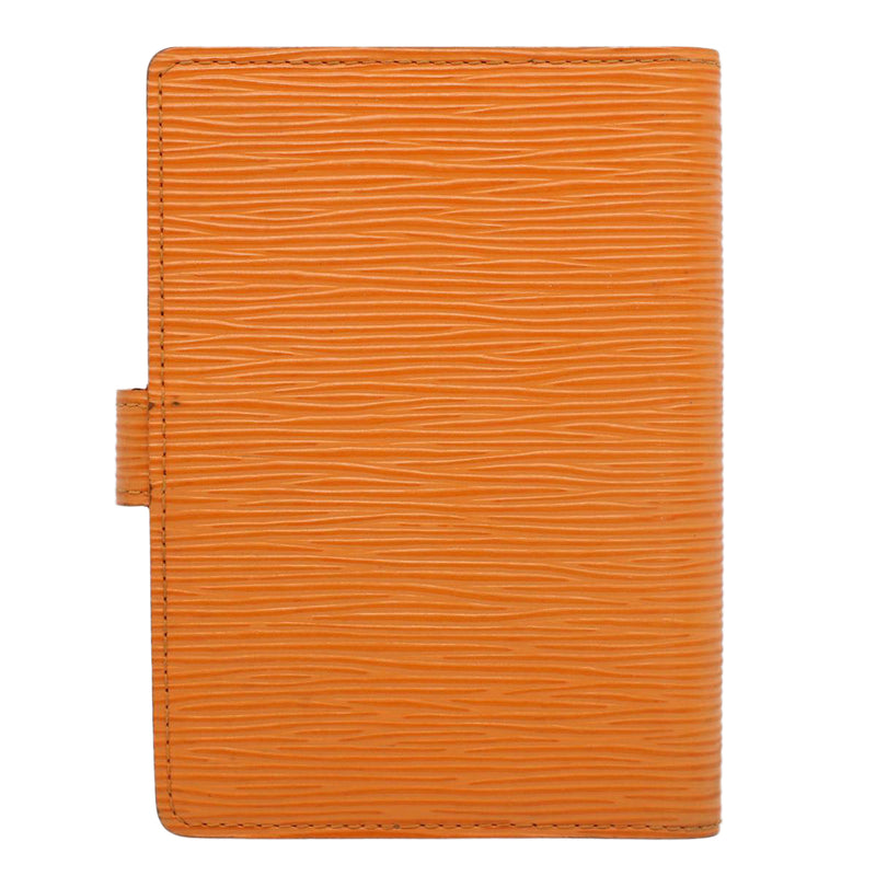Louis Vuitton Agenda Cover Orange Leather Wallet  (Pre-Owned)