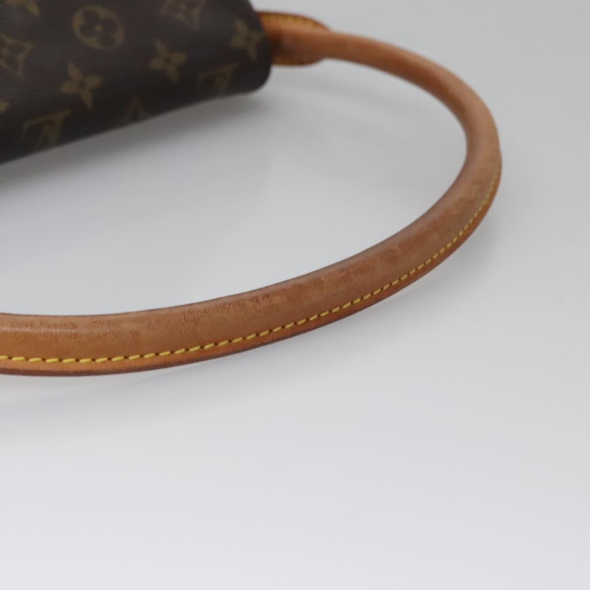 Louis Vuitton Mini Looping Brown Canvas Shoulder Bag (Pre-Owned)
