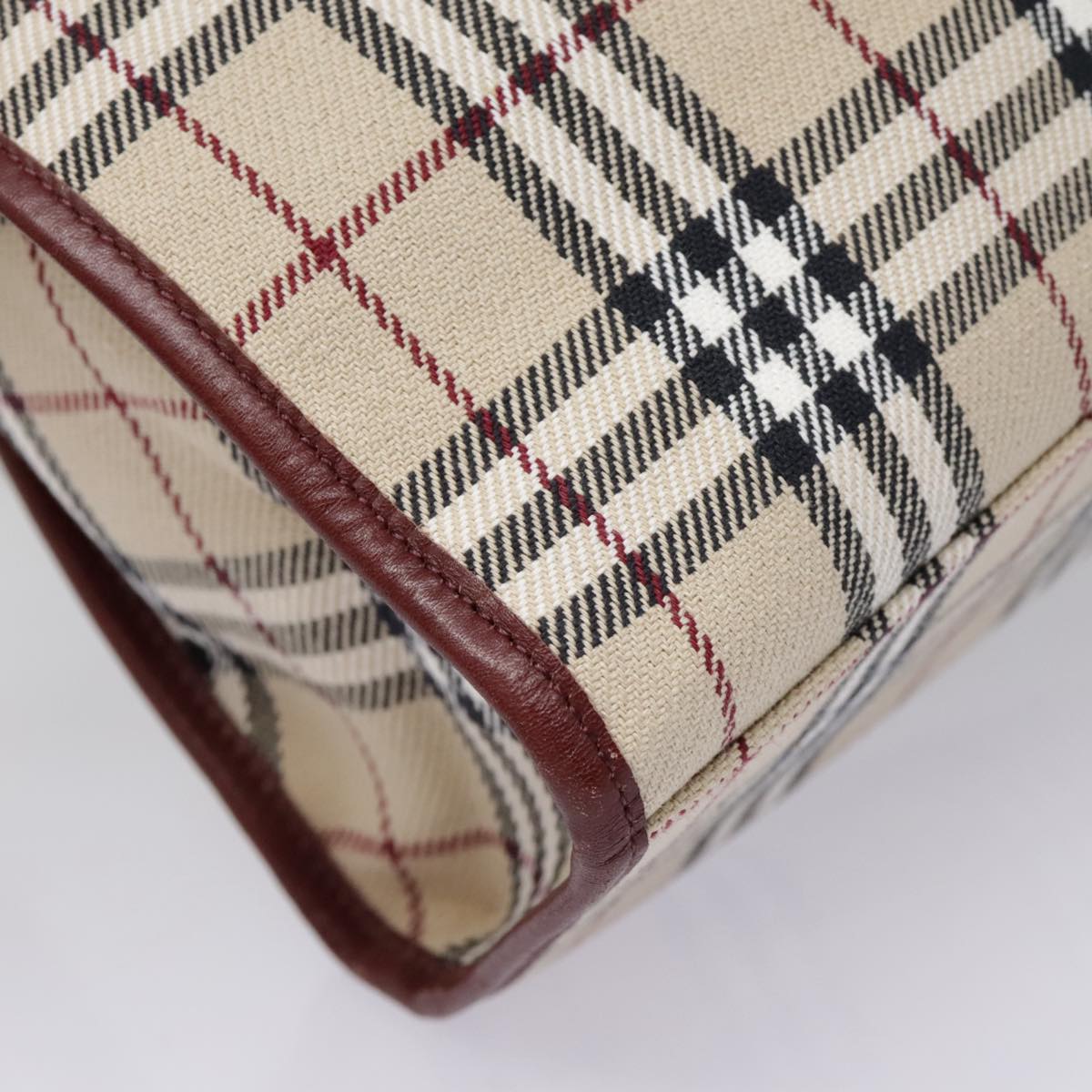 Burberry Nova Check Beige Canvas Tote Bag (Pre-Owned)