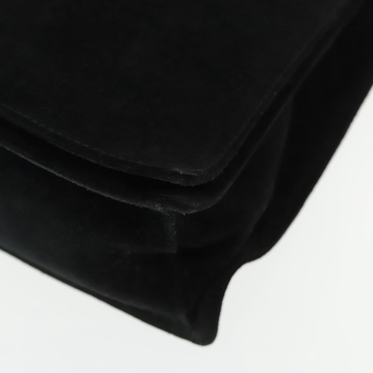 Gucci Bamboo Black Suede Shoulder Bag (Pre-Owned)