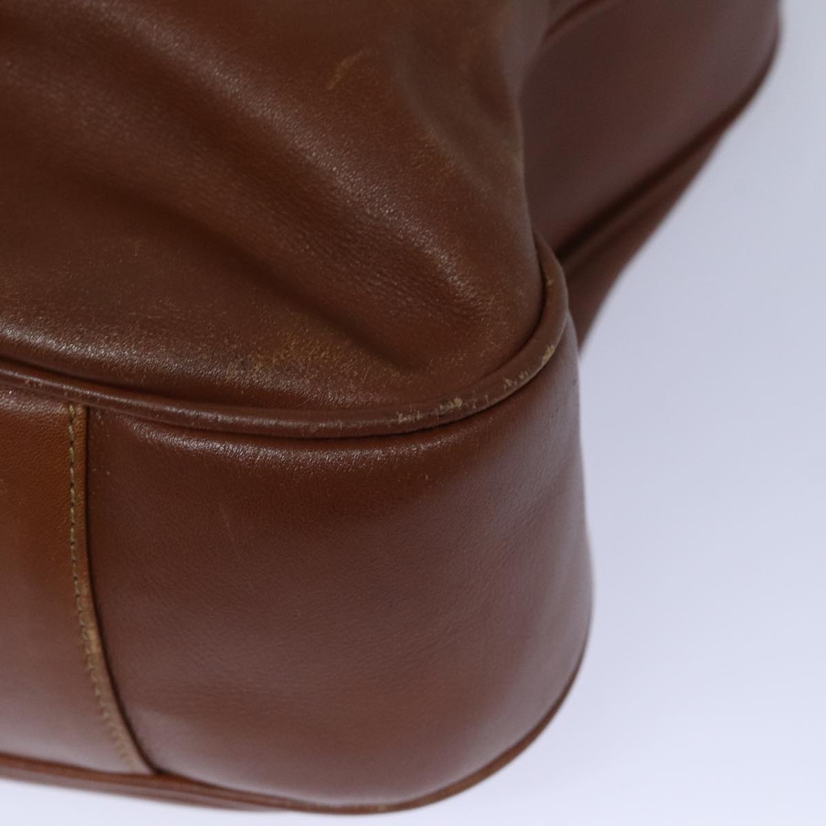 Gucci Bamboo Brown Leather Shoulder Bag (Pre-Owned)
