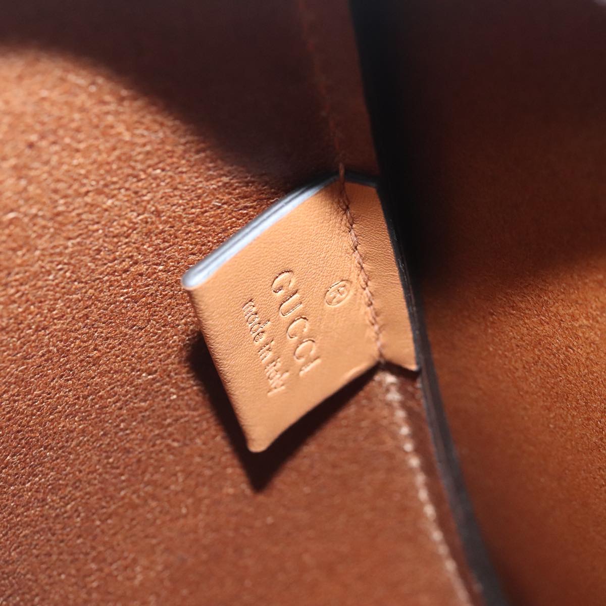 Gucci Brown Leather Backpack Bag (Pre-Owned)