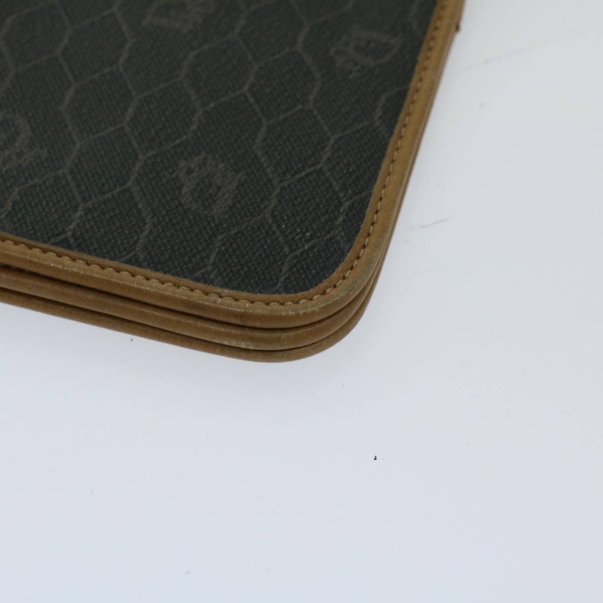 Dior Honeycomb Black Canvas Shoulder Bag (Pre-Owned)