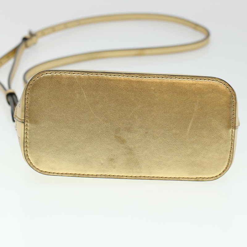 Gucci Gold Leather Shoulder Bag (Pre-Owned)