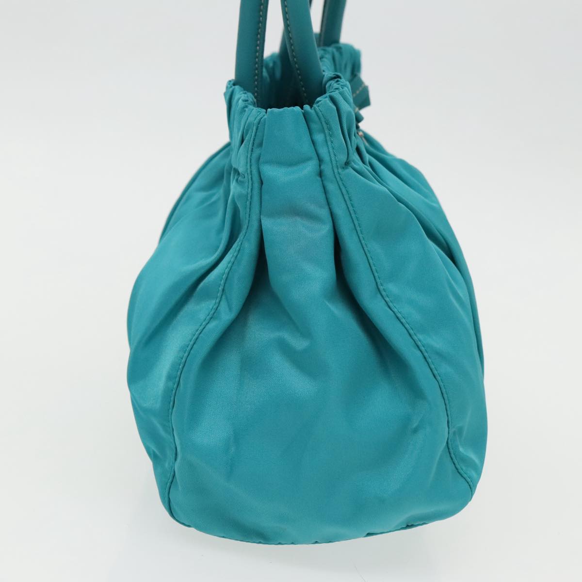 Prada Re-Nylon Turquoise Synthetic Handbag (Pre-Owned)