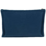 Hermès Blue Canvas Clutch Bag (Pre-Owned)