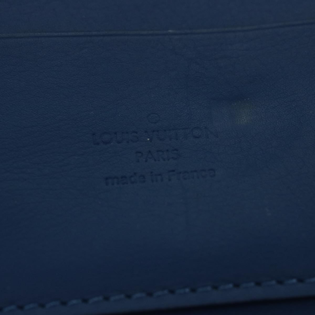Louis Vuitton Atholl Blue Leather Clutch Bag (Pre-Owned)