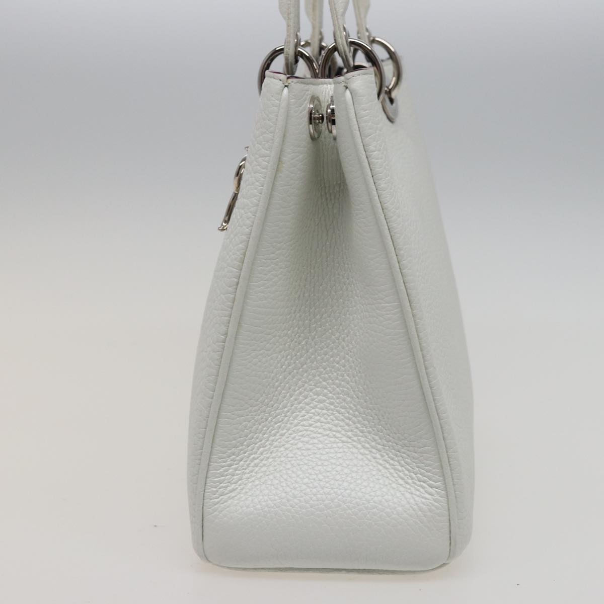 Dior Diorissimo White Leather Handbag (Pre-Owned)