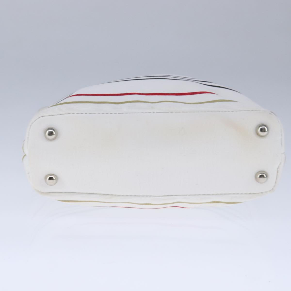 Burberry White Canvas Handbag (Pre-Owned)