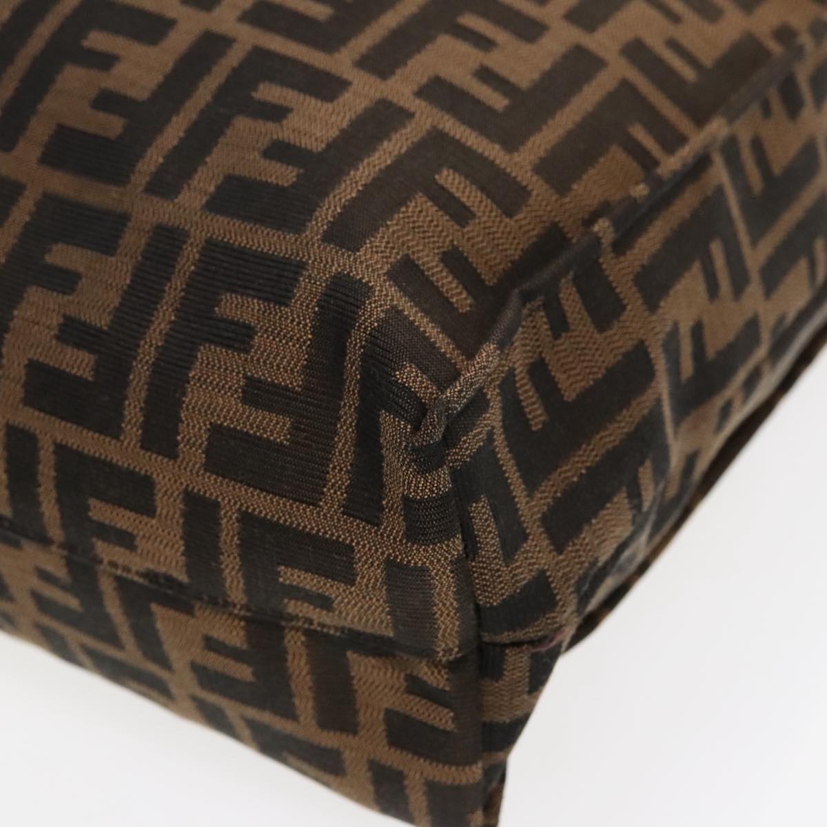 Fendi Selleria Brown Canvas Tote Bag (Pre-Owned)