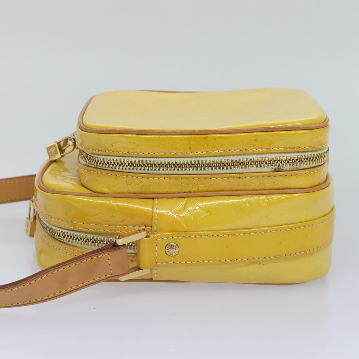 Louis Vuitton Wooster Yellow Patent Leather Shoulder Bag (Pre-Owned)