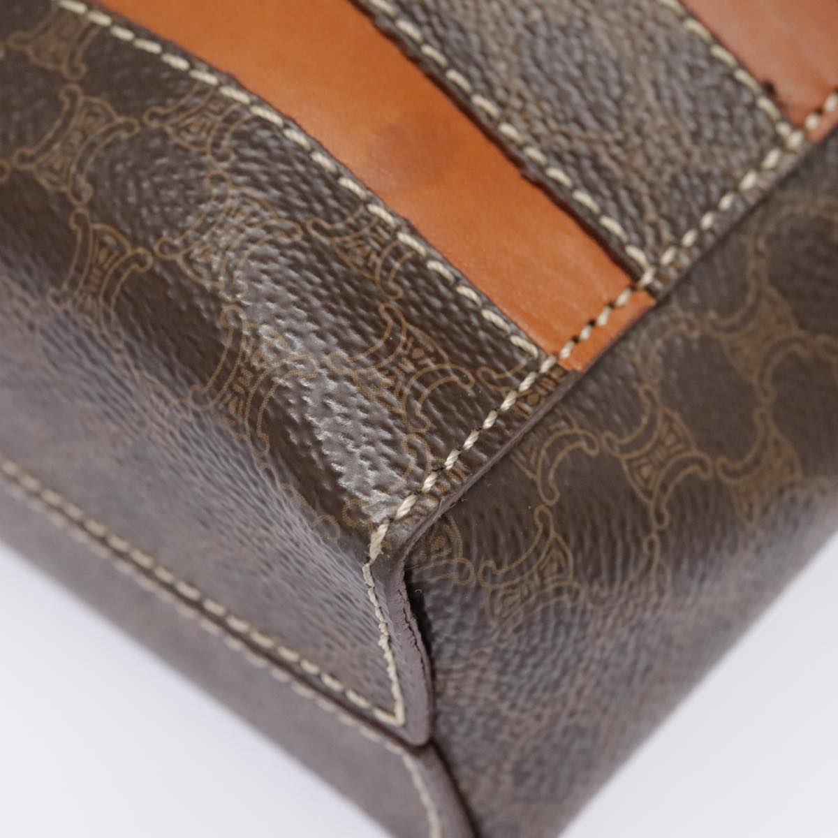 Céline Brown Canvas Shoulder Bag (Pre-Owned)