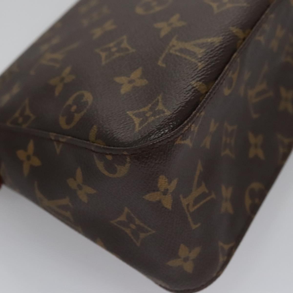 Louis Vuitton Mini Looping Brown Canvas Shoulder Bag (Pre-Owned)