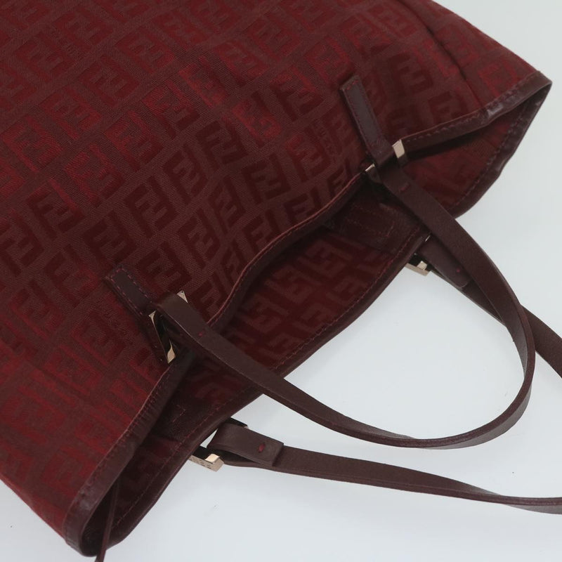 Fendi Red Canvas Tote Bag (Pre-Owned)