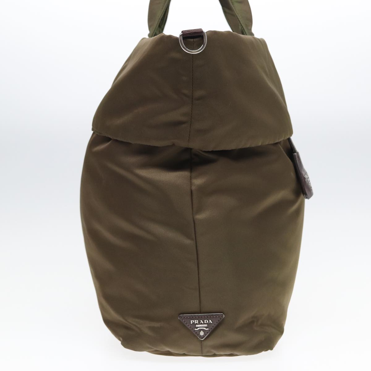 Prada Tessuto Khaki Synthetic Tote Bag (Pre-Owned)