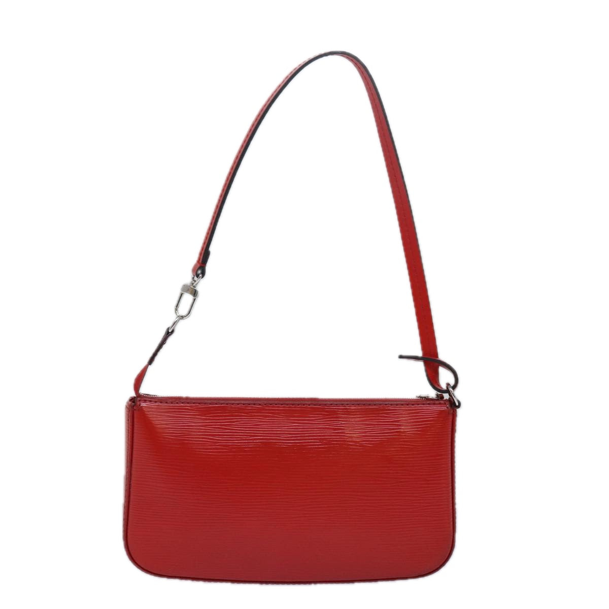 Louis Vuitton Pochette Accessoires Red Leather Clutch Bag (Pre-Owned)