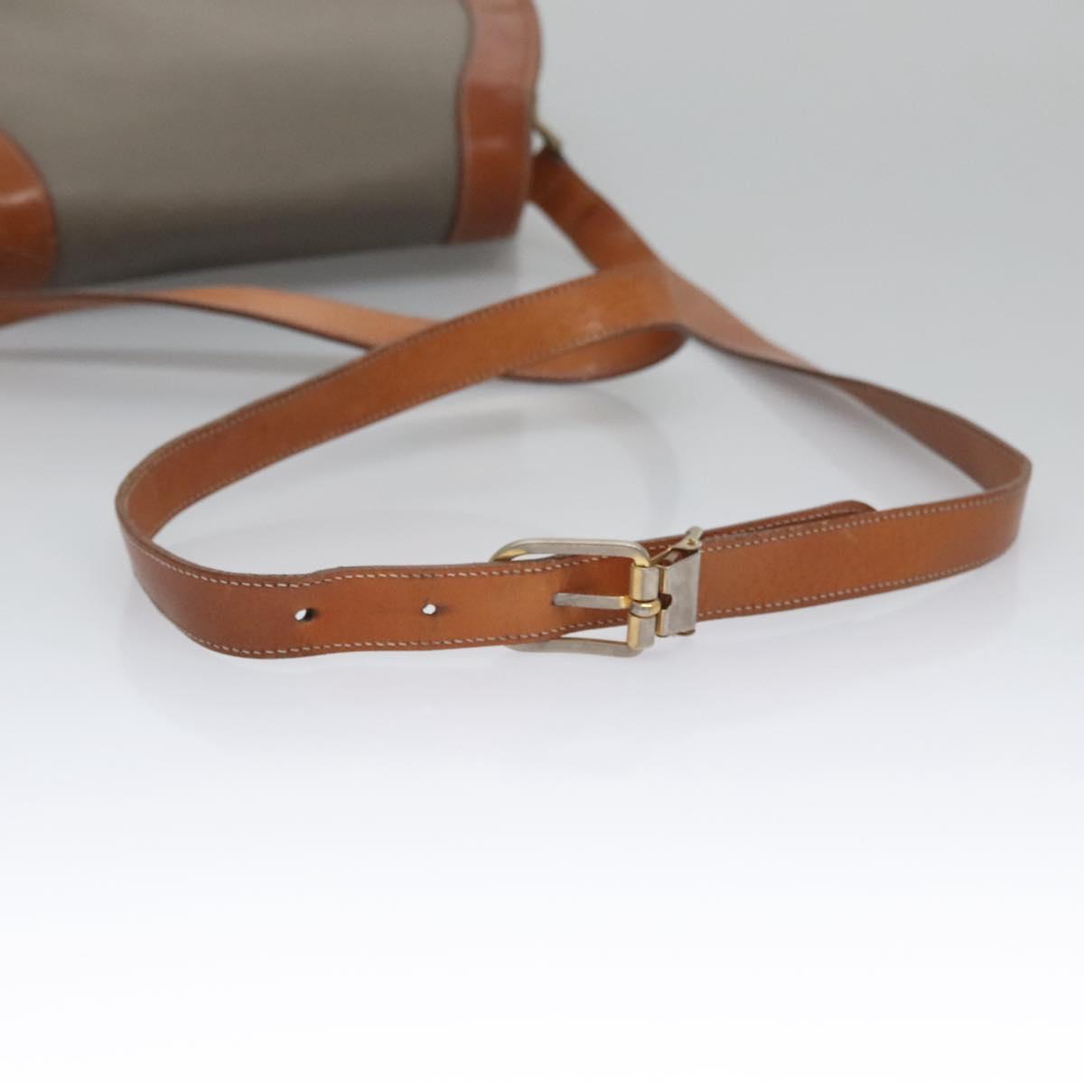 Dior Grey Canvas Shoulder Bag (Pre-Owned)