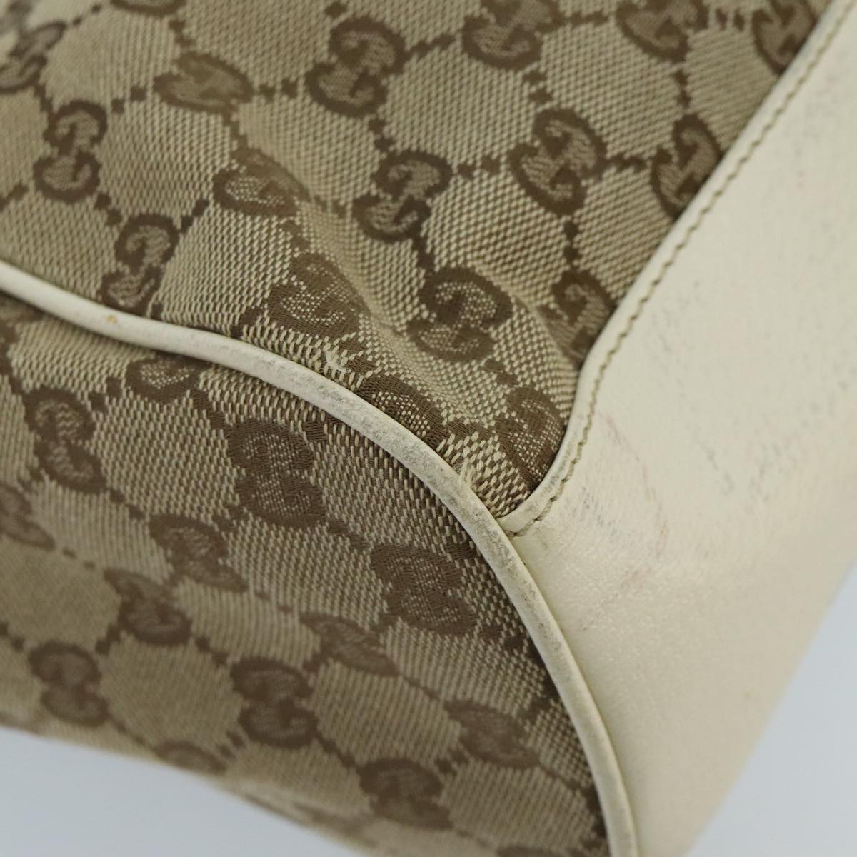 Gucci Beige Canvas Tote Bag (Pre-Owned)