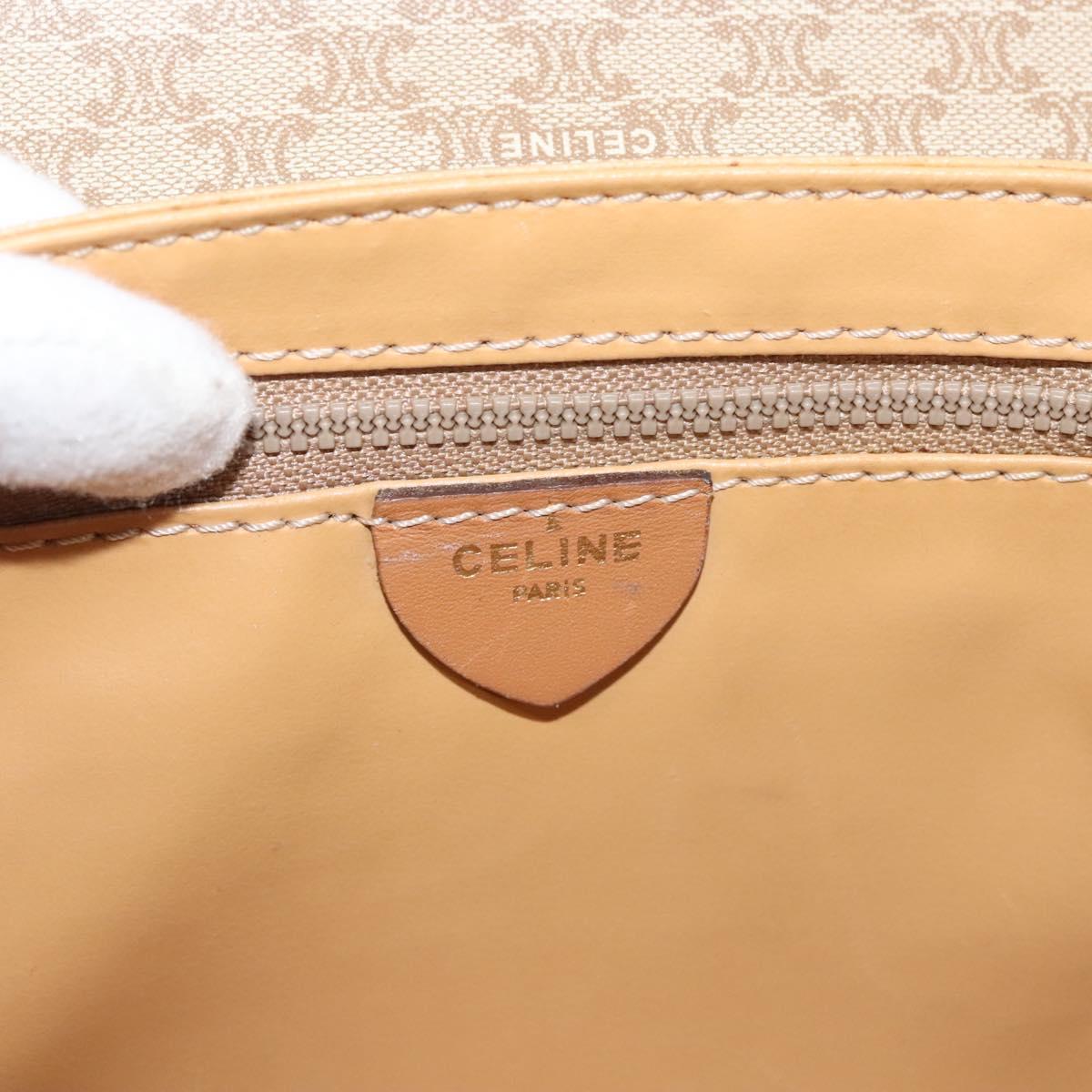 Céline Macadam Beige Canvas Shoulder Bag (Pre-Owned)