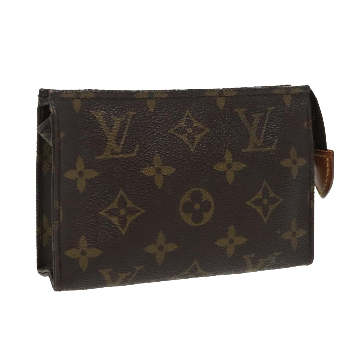 Louis Vuitton Poche Toilette 15 Brown Canvas Clutch Bag (Pre-Owned)