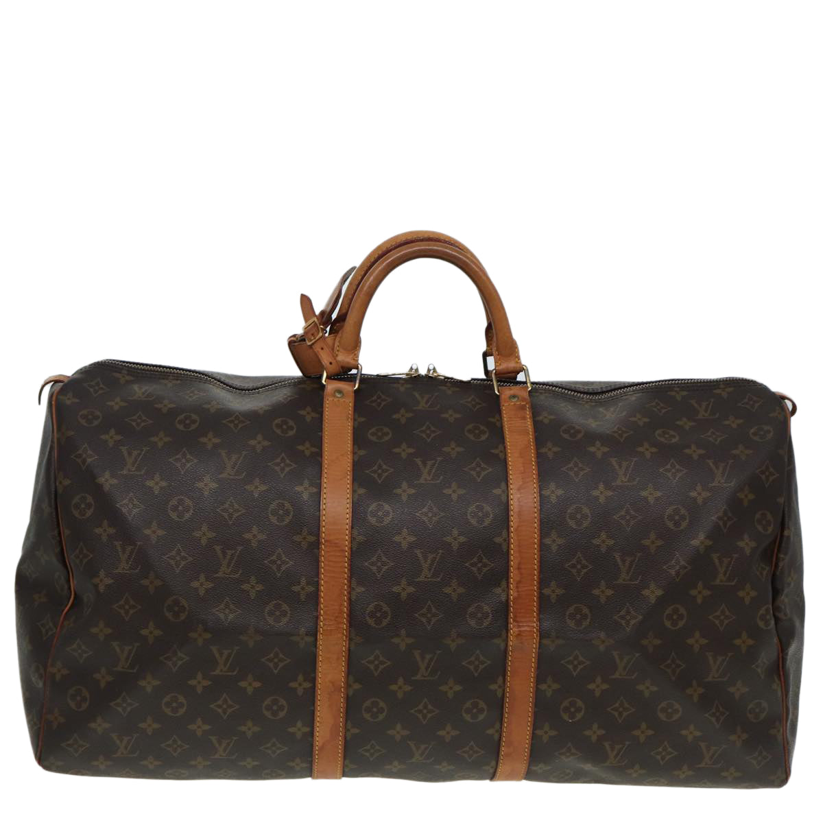 Louis Vuitton Keepall 60 Brown Canvas Travel Bag (Pre-Owned)