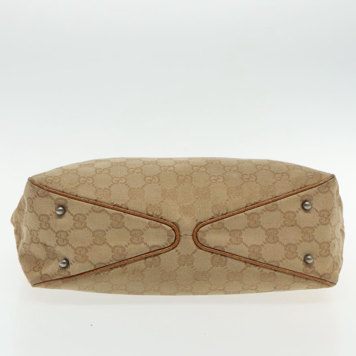 Gucci -- Brown Canvas Handbag (Pre-Owned)
