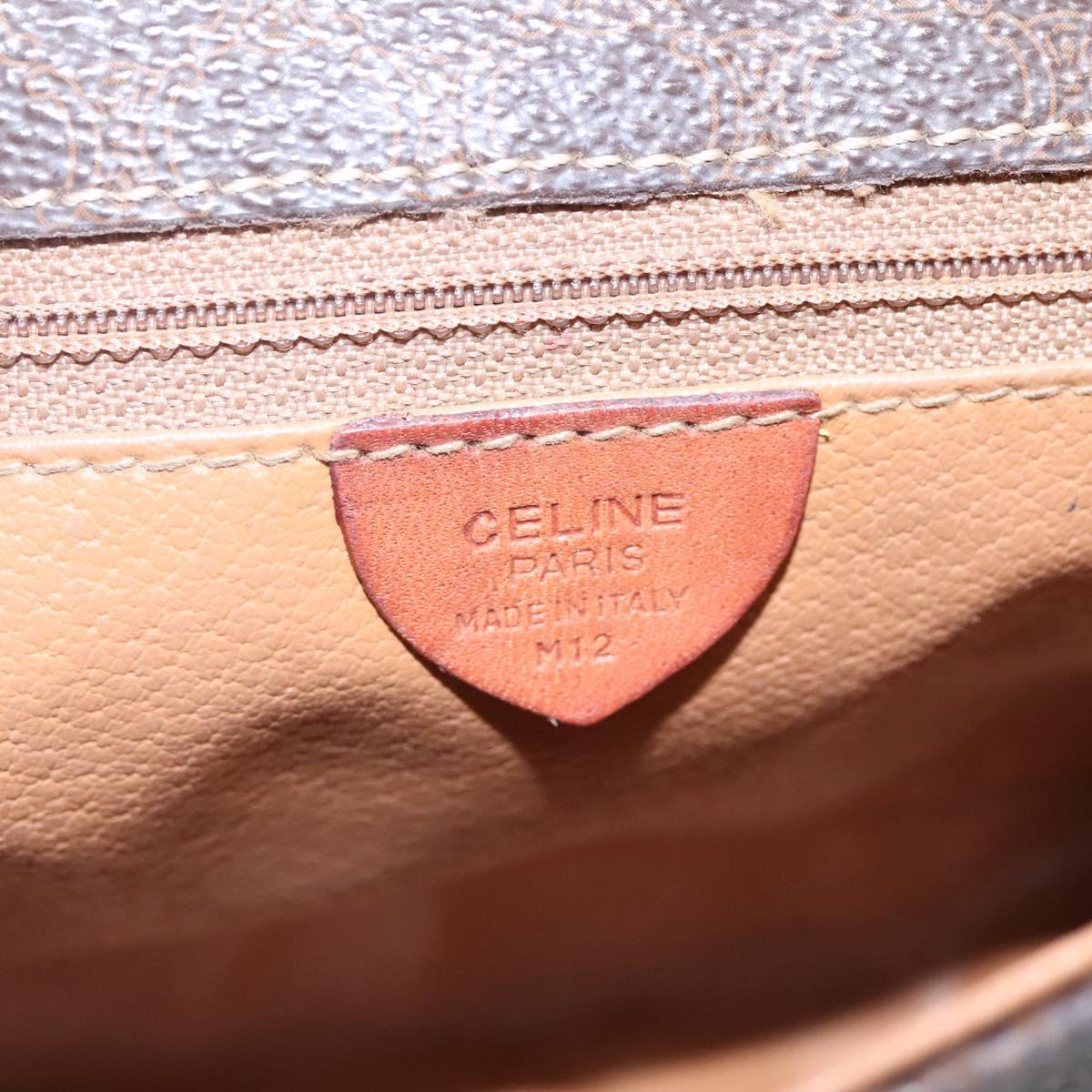 Céline Macadam Brown Canvas Shoulder Bag (Pre-Owned)