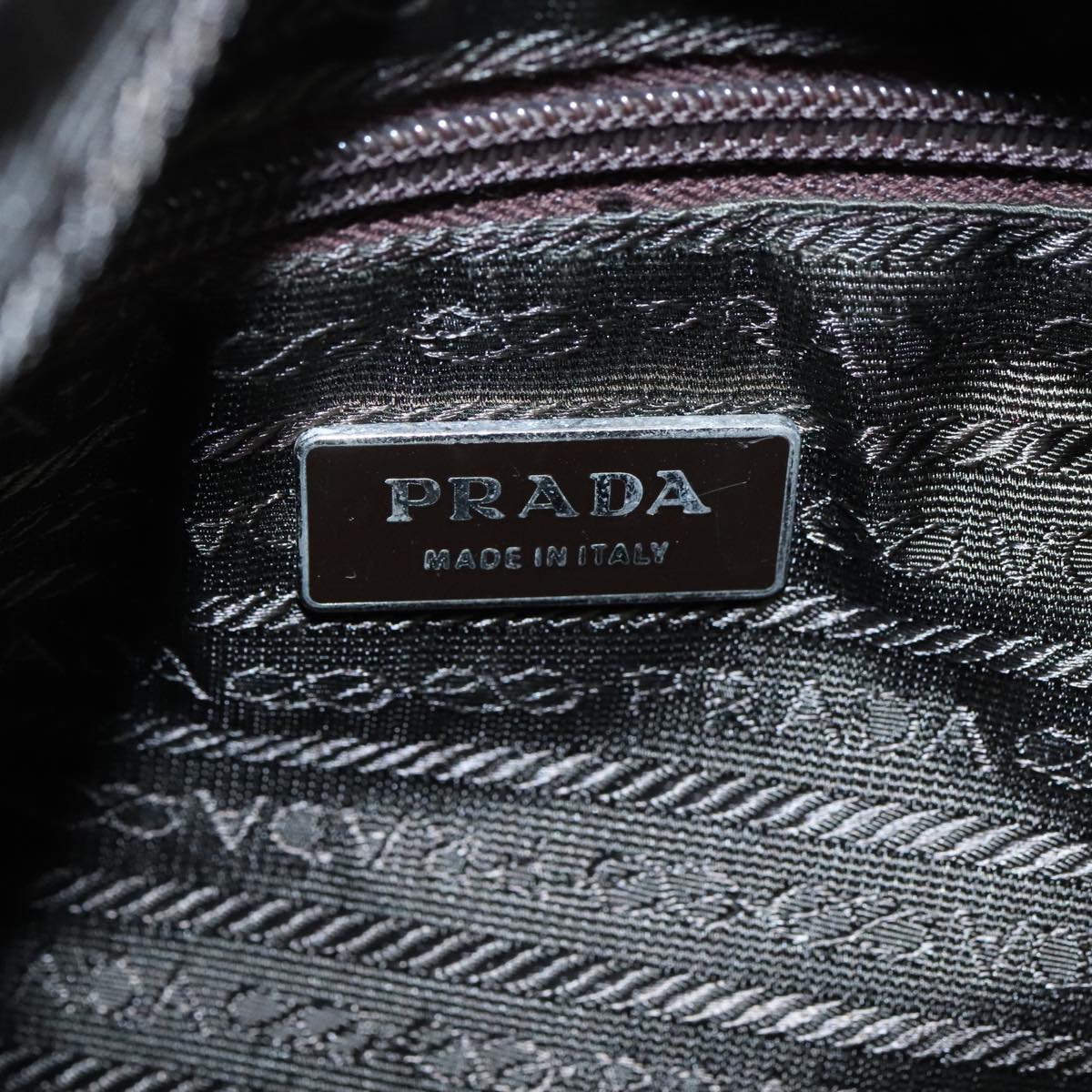 Prada Tessuto Beige Synthetic Shoulder Bag (Pre-Owned)