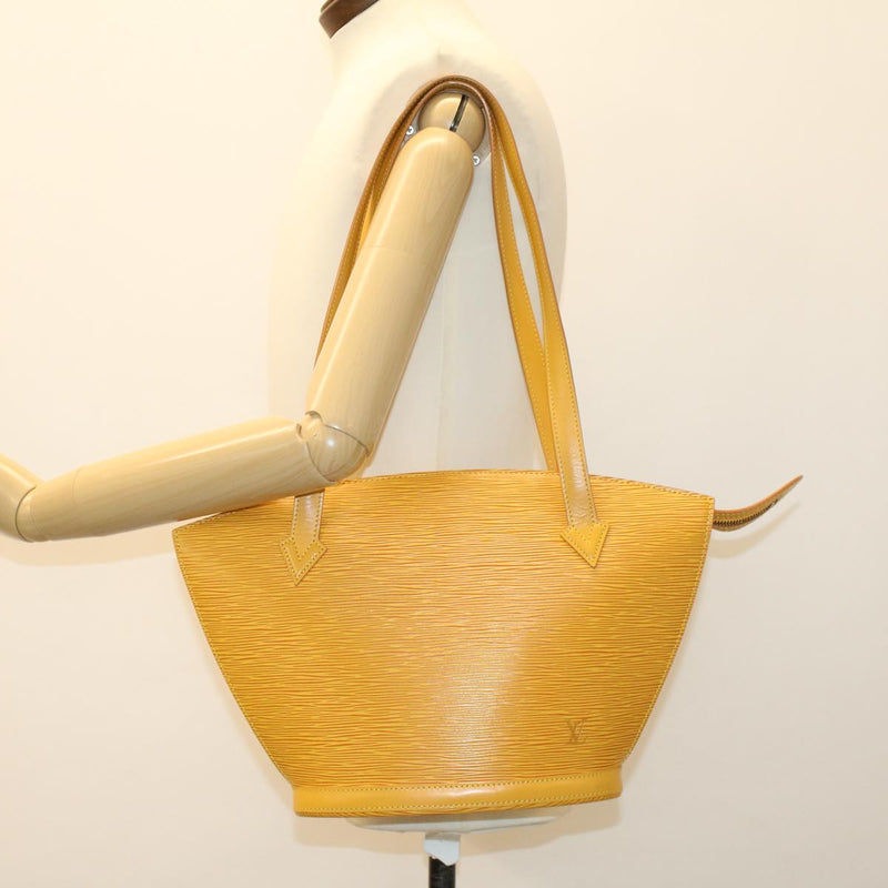 Louis Vuitton Saint Jacques Yellow Leather Handbag (Pre-Owned)