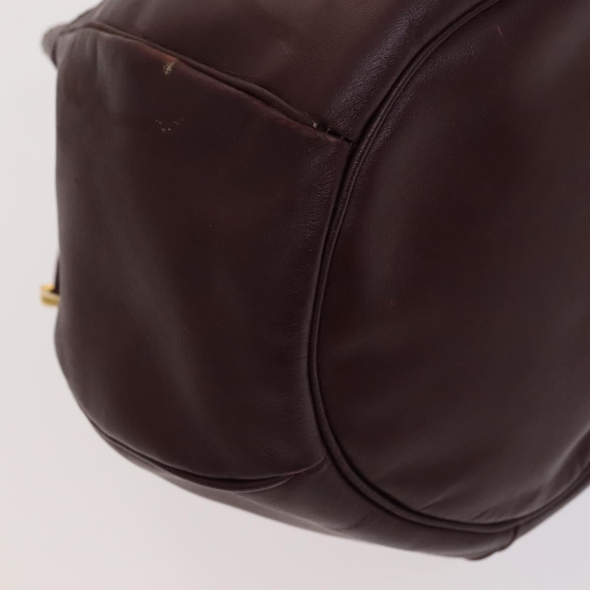 Cartier Must De Cartier Burgundy Leather Shoulder Bag (Pre-Owned)