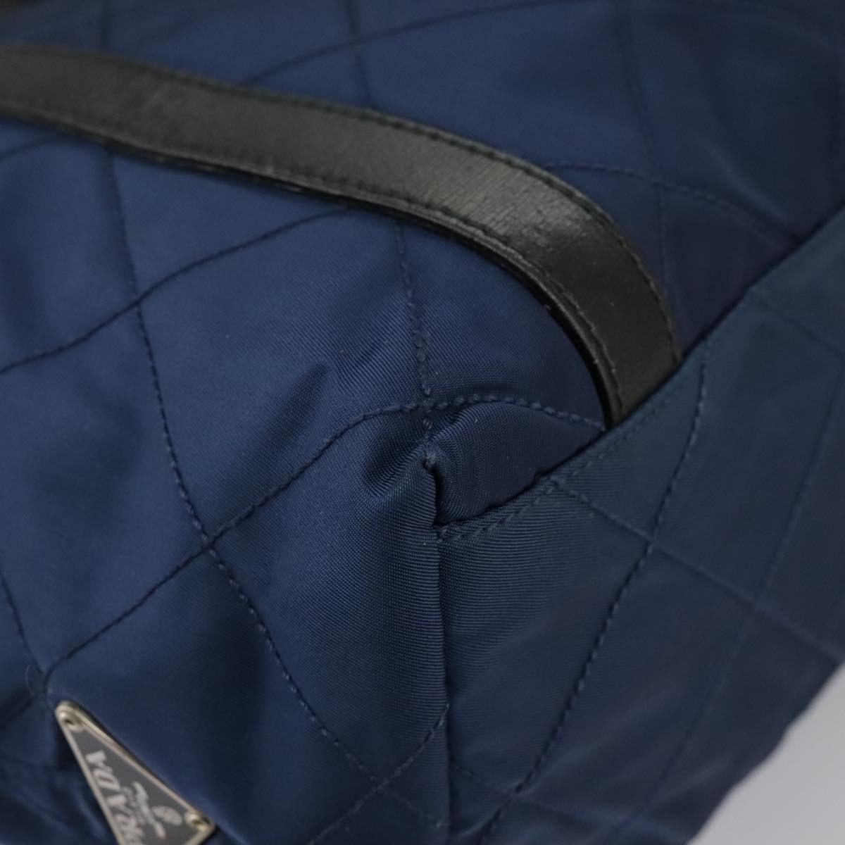 Prada Navy Synthetic Shoulder Bag (Pre-Owned)