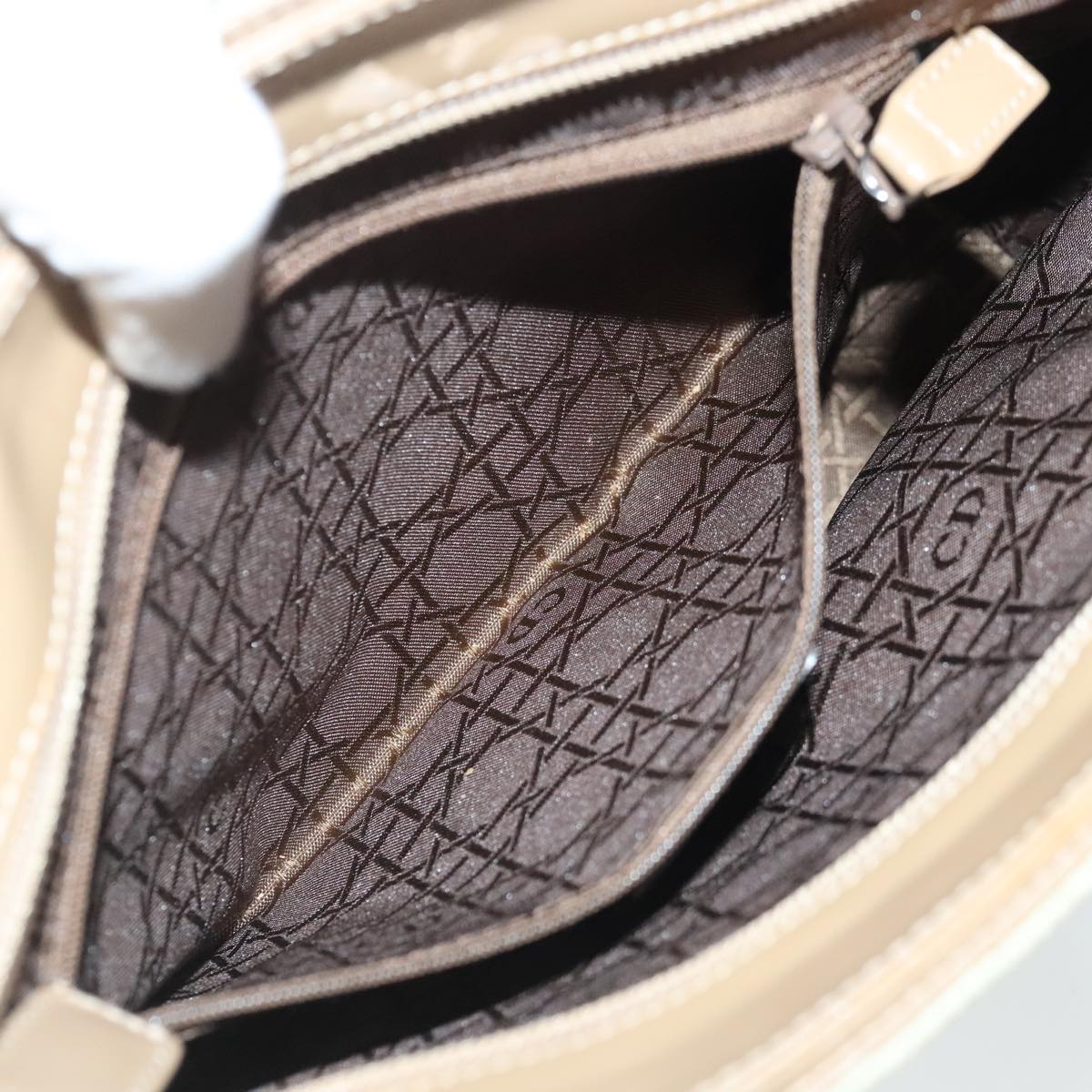 Dior Vintage Beige Synthetic Shoulder Bag (Pre-Owned)