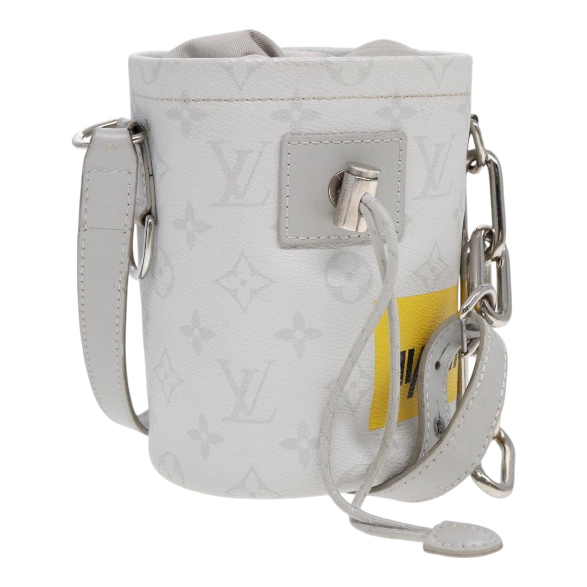 Louis Vuitton Chalk Nano White Leather Shoulder Bag (Pre-Owned)
