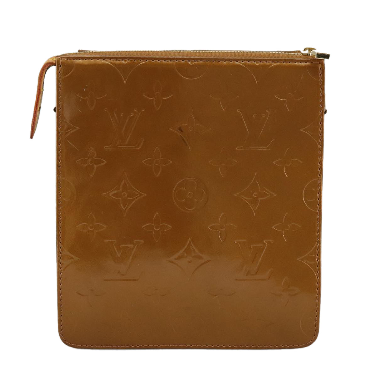 Louis Vuitton Mott Brown Patent Leather Clutch Bag (Pre-Owned)