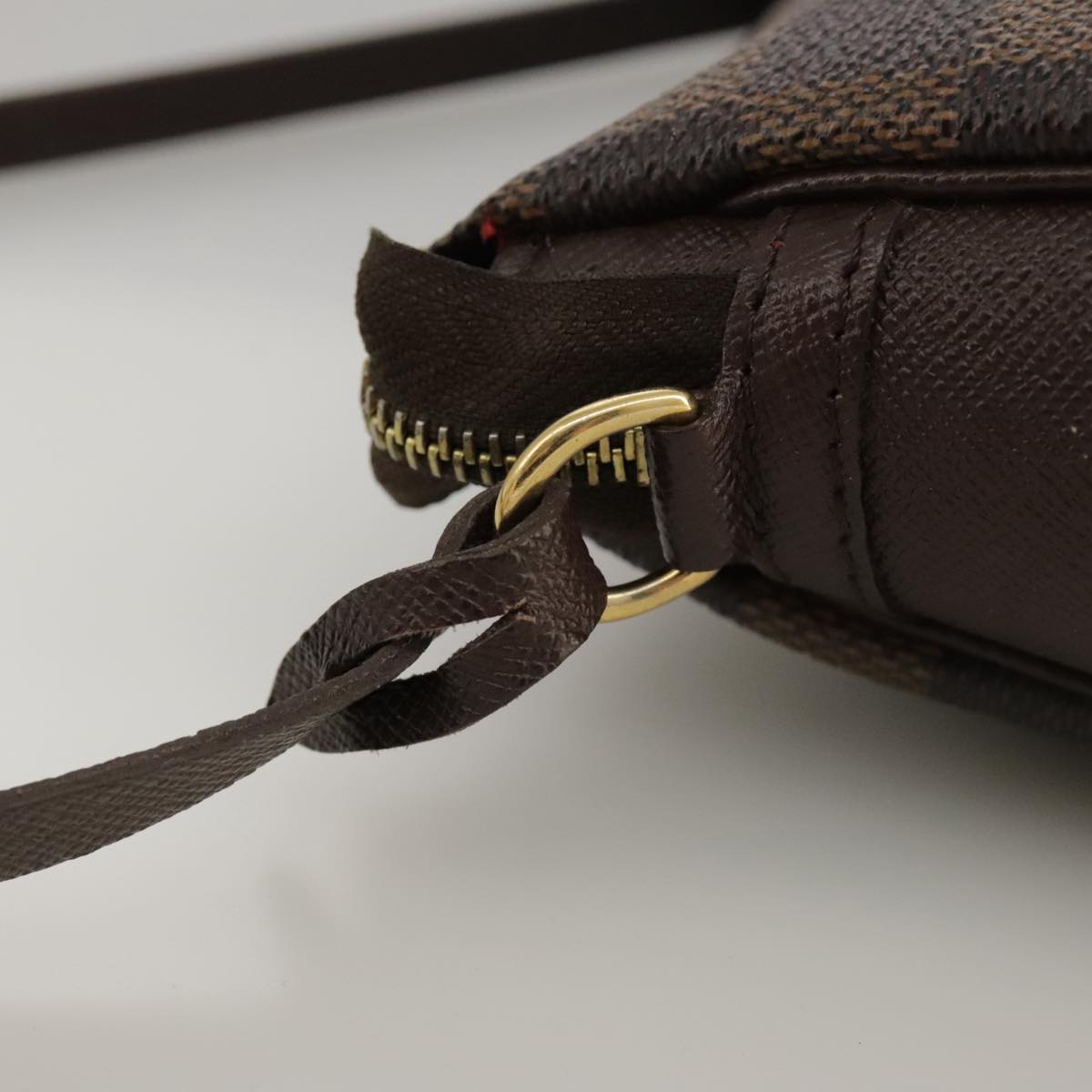 Louis Vuitton Trousse Makeup Brown Canvas Clutch Bag (Pre-Owned)