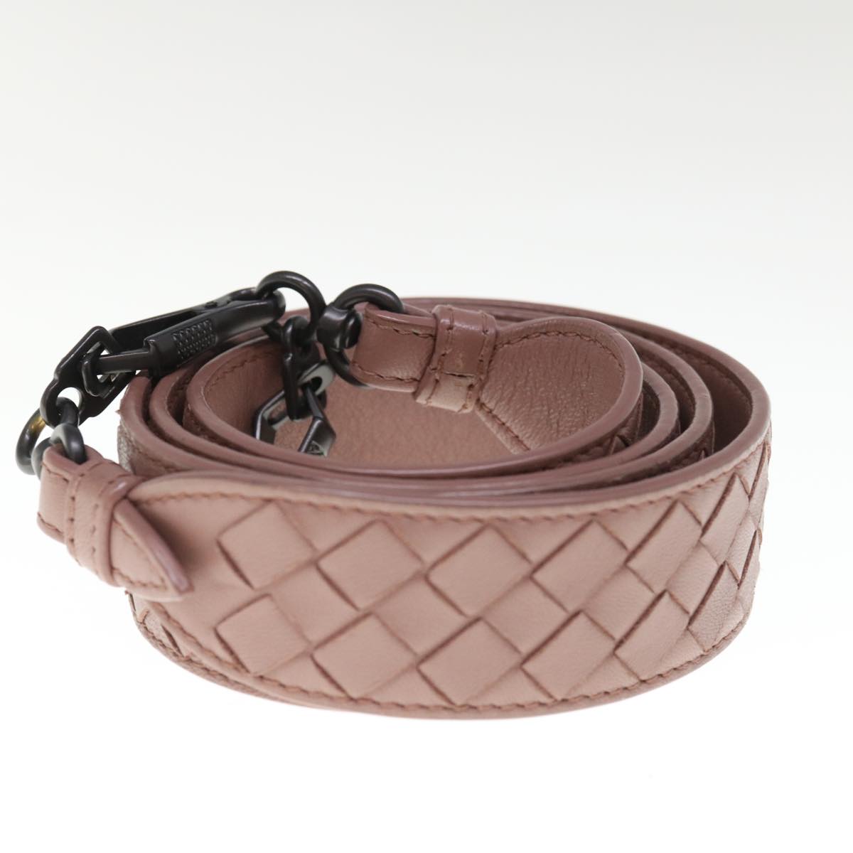 Bottega Veneta Intrecciato Pink Leather Bag Jewelry (Pre-Owned)