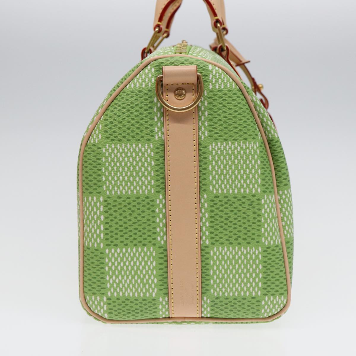Louis Vuitton Speedy Bandoulière 35 Green Canvas Handbag (Pre-Owned)