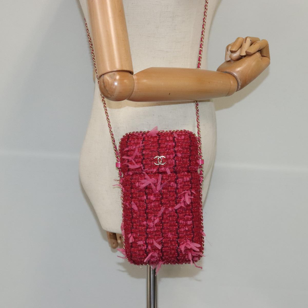 Chanel Pink Cotton Shoulder Bag (Pre-Owned)