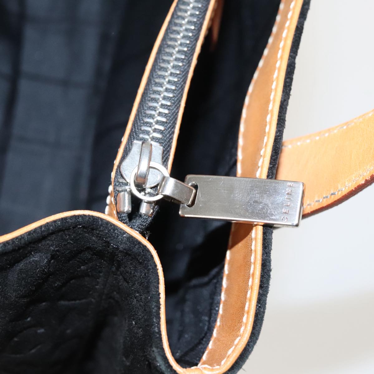 Céline C Black Suede Handbag (Pre-Owned)