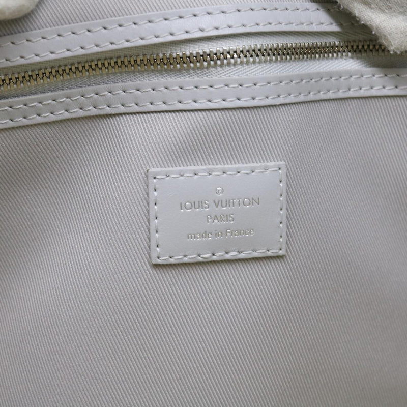 Louis Vuitton Keepall Bandouliere 50 White Canvas Travel Bag (Pre-Owned)