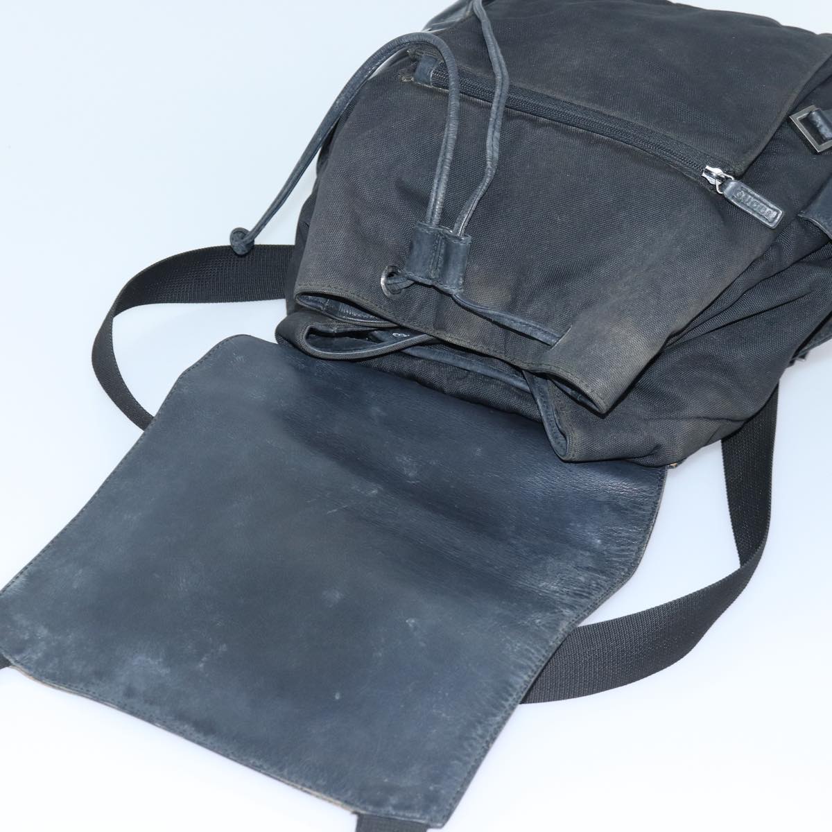 Gucci Black Synthetic Backpack Bag (Pre-Owned)