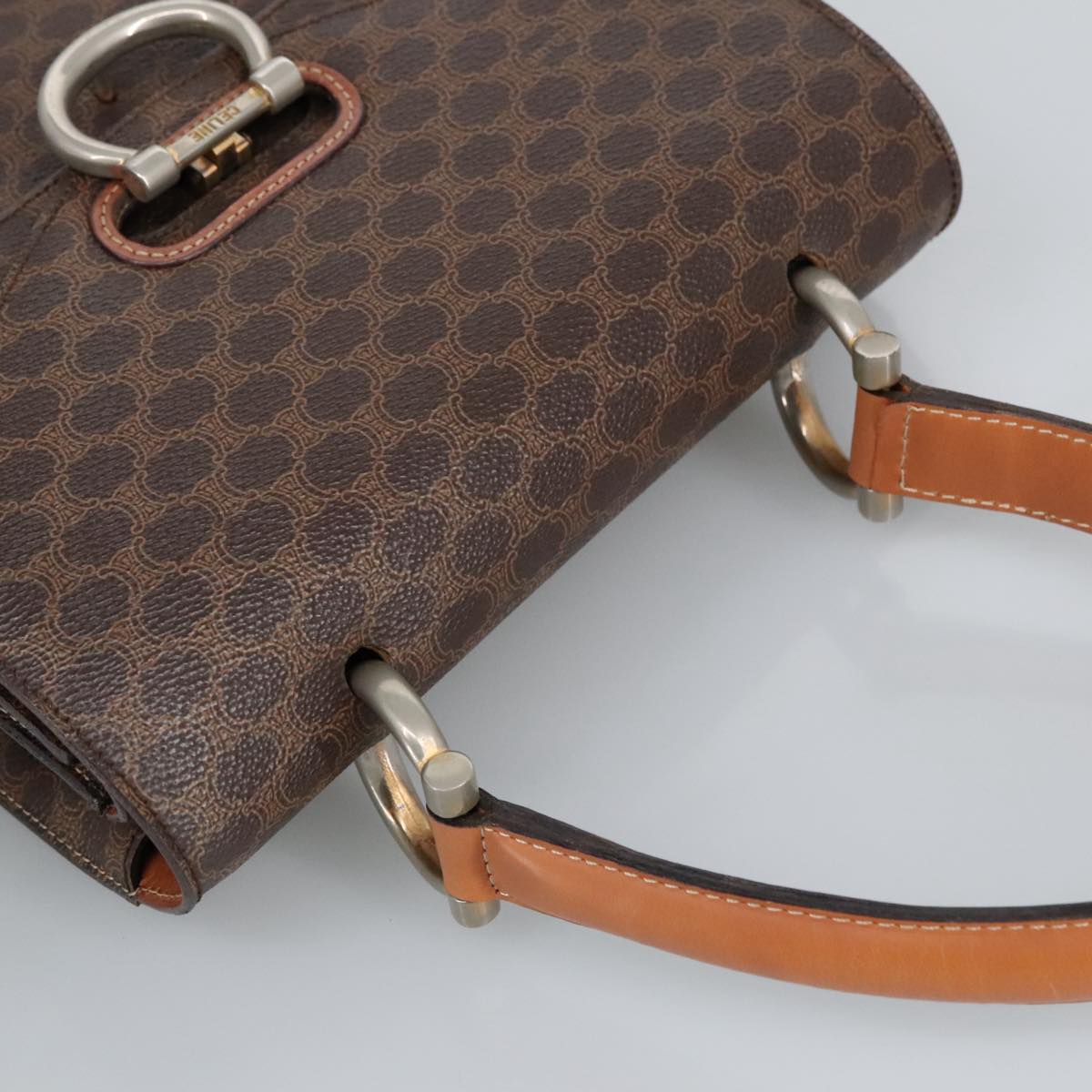 Céline Macadam Brown Canvas Handbag (Pre-Owned)